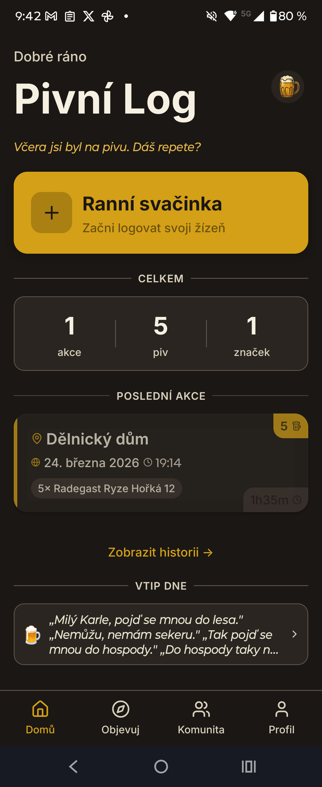 Domovská obrazovka